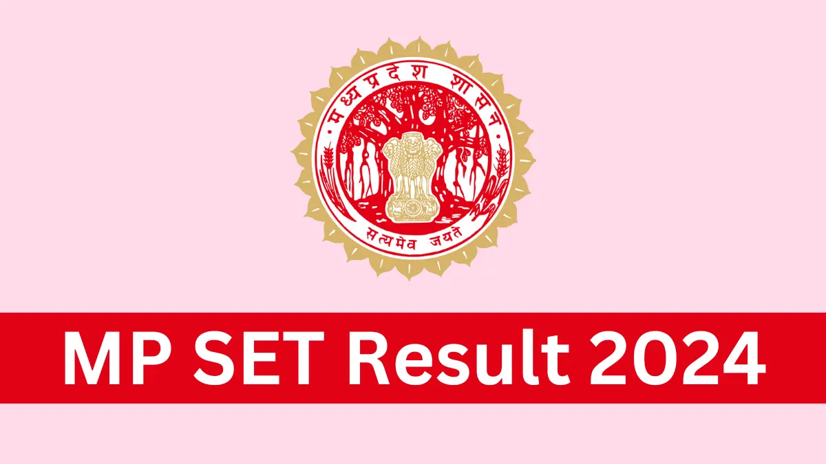 MP SET Result 2024