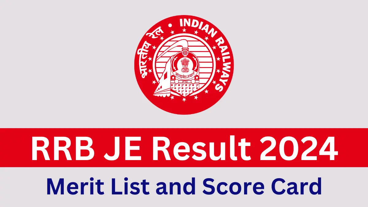 RRB JE Result 2024